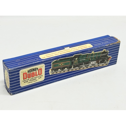 424 - A Hornby Dublo EDLT20 Locomotive and Tender. B.R. With box. 27cm