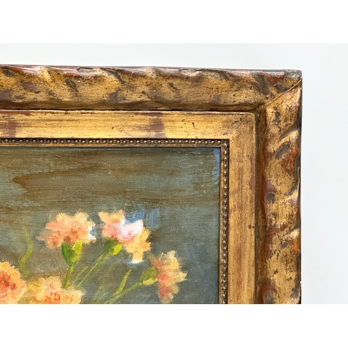 234 - An Early 20th Century Still Life oil painting on board in gilt frame. Signed. 45x33cm. Frame 60x47cm