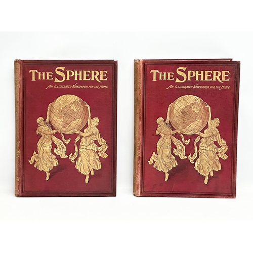 235 - 4 Early 20th Century The Sphere illustrated newspapers for the home. 4 volumes. 1911. 32x42.5cm