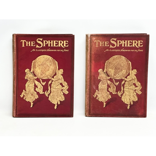 235 - 4 Early 20th Century The Sphere illustrated newspapers for the home. 4 volumes. 1911. 32x42.5cm