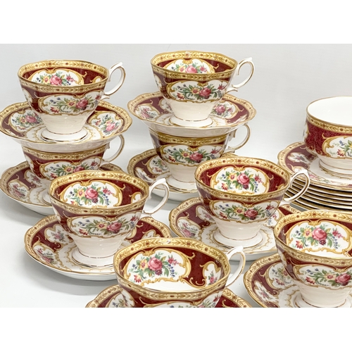 246 - A 28 piece Royal Albert ‘Lady Hamilton’ tea service.