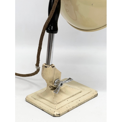 256 - A 1940’s Pifco industrial lamp. Converted from a heat lamp. Working. 26x46cm