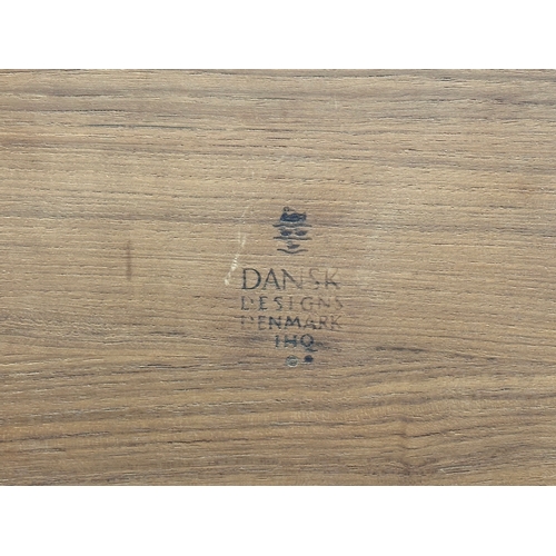 38 - A Danish Mid Century teak tray designed by Jens Quistgaard for Dansk Designs. 1950/1960. 52x26cm