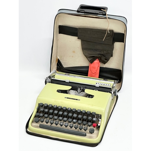 433 - A 1956 Olivetti Lettera 22 typewriter with case.