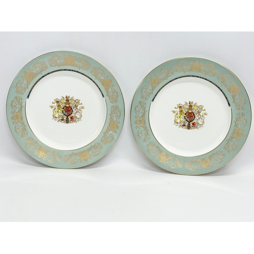 568 - 3 Aynsley Pottery cabinet plates. 26.5cm