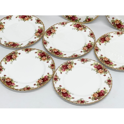 308 - A set of 8 Royal Albert ‘Old Country Roses’ salad plates. 21cm