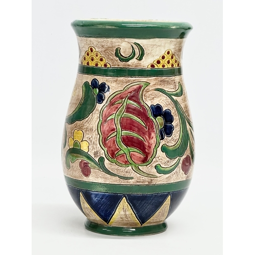 574 - A vintage glazed pottery ‘Sanora’ vase by Falcon Ware. 20.5cm