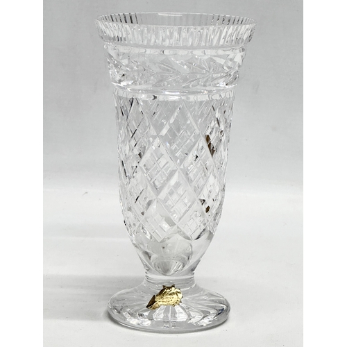 576 - A Waterford Crystal ‘Glandore’ vase. 18cm