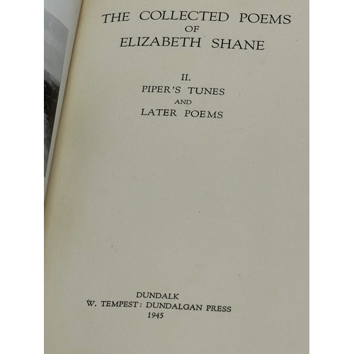 335 - Collected Poems of Elizabeth Shane. Volume 1 and 2. Tales of The Donegal Coast and Islands. By Bog a... 