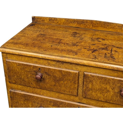 1039 - A Victorian pine chest of drawers with original scumble paintwork. 99x47.5x104cm