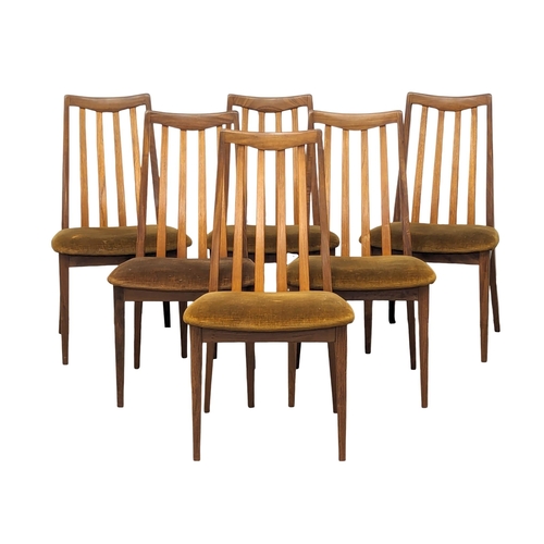 809 - A G-Plan 'Fresco' Mid Century teak dining table and 6 chairs designed by Victor Wilkins. 163x107cm.