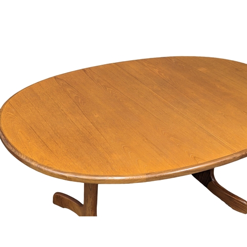 809 - A G-Plan 'Fresco' Mid Century teak dining table and 6 chairs designed by Victor Wilkins. 163x107cm.