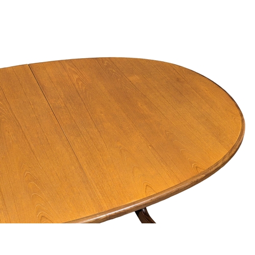 809 - A G-Plan 'Fresco' Mid Century teak dining table and 6 chairs designed by Victor Wilkins. 163x107cm.