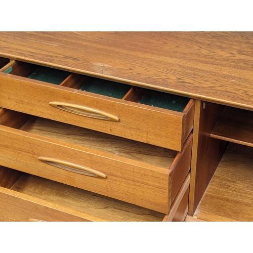 822 - A Mid Century teak sideboard by Jentique Furniture. 152.5x44.5x74.5cm