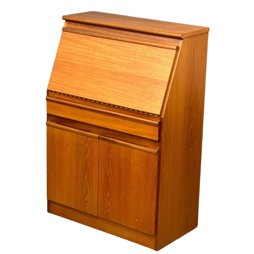 826 - A Mid Century teak writing bureau. 76x41x111cm