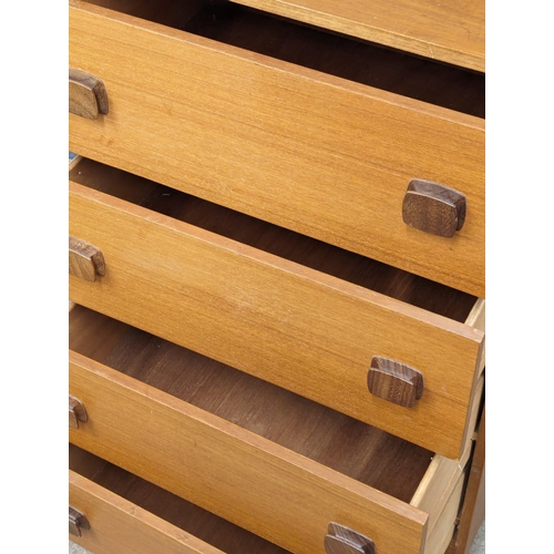 891 - A Mid Century teak chest of drawers designed by Frank Guille for Austinsuite. 60x43.5x104cm