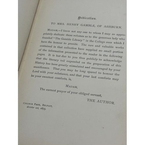 338 - 2 Irish books. Ecclesiastical History of Ireland, vol 1, by W.D. Killen, D.D. MacMillan and Co, 1875... 