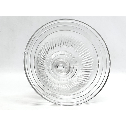 582 - A large Tyrone Crystal bowl. 28x20cm