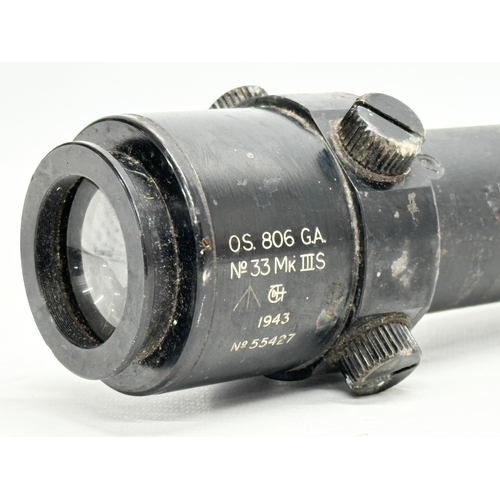 312 - A British WWII tank sight scope. Dated 1943.