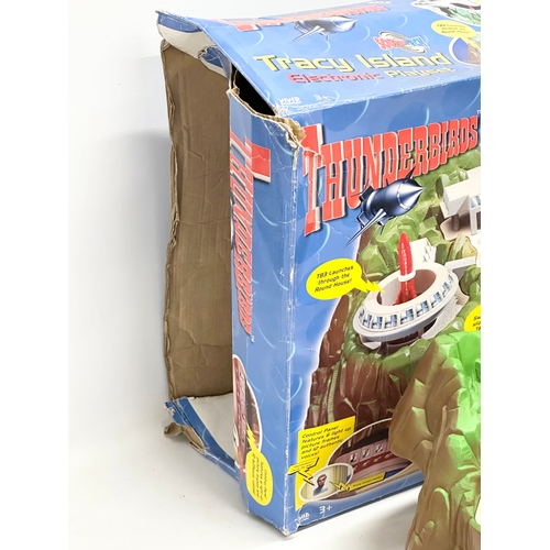 435 - A Carlton Thunderbirds Tracy Island electronic playset with box.