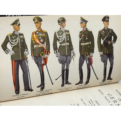 342 - 4 WWII German Army SS books on uniforms.