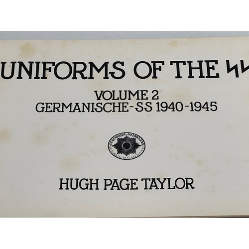 342 - 4 WWII German Army SS books on uniforms.