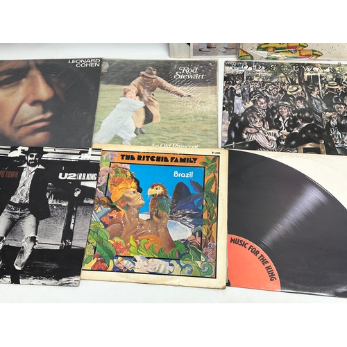 448 - A large collection of LP, vinyl records.