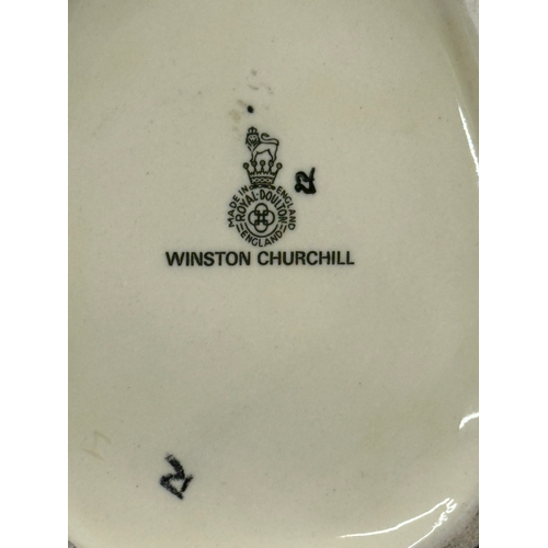 611 - A large Royal Doulton ‘Winston Churchill’ 23cm