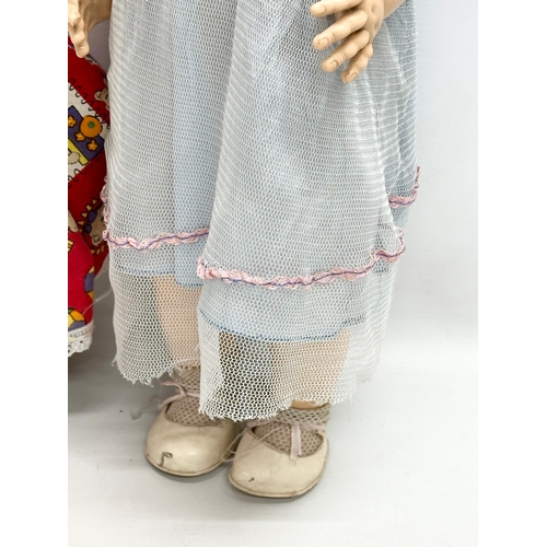 622 - 2 large vintage dolls. Pedigree and other. 56cm