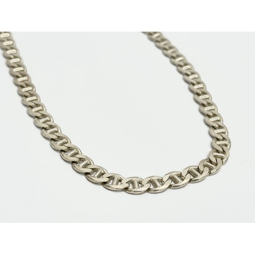 474 - A silver chain necklace, 45cm