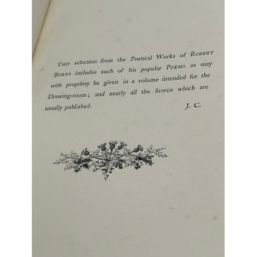 387 - A Late 19th Century book on Poems & Songs by Robert Burns. Illustrated with numerous engravings. 186... 