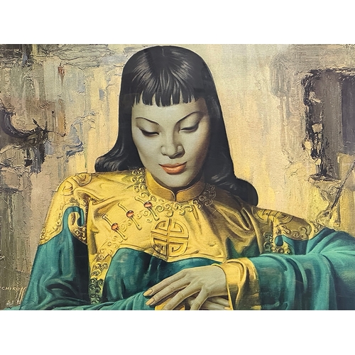 355 - A large reproduction ‘Lady of Orient’ print by Tretchikoff. 84.5x64.5cm