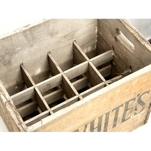 677 - 3 vintage wooden crates. An R.White’s beer crate 41x30x32cm. A Lever Brothers Limited Soapmakers cra... 