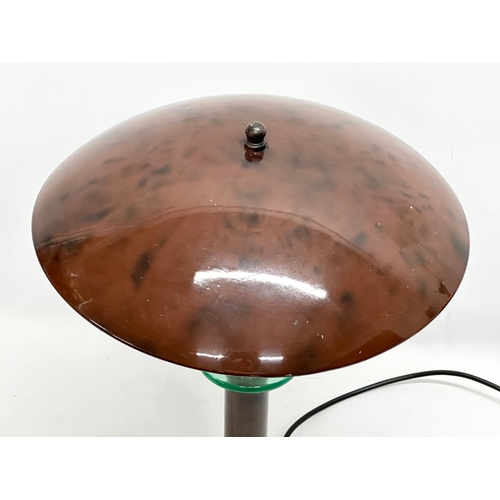 664 - A 1980’s Art Deco style mushroom table lamp. 32x50cm