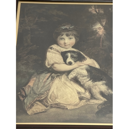 758 - An Early 20th Century ‘Miss Bowles’ print from the original painting by Sir Joshua Reynolds. Publish... 