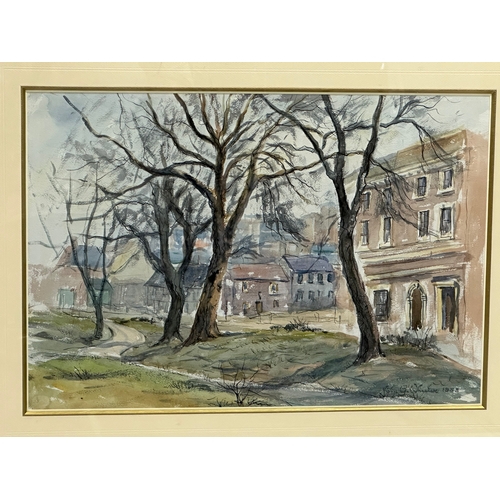 668 - A large watercolour drawing by John G. Wheeler. 53x36cm. Frame 77x62cm