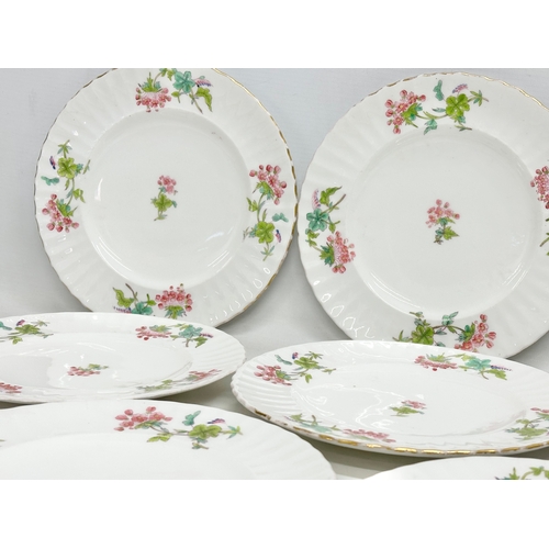 748 - A set of 8 Late 19th Century Salopian Coalport plates. Circa 1870-1880. 21.5cm