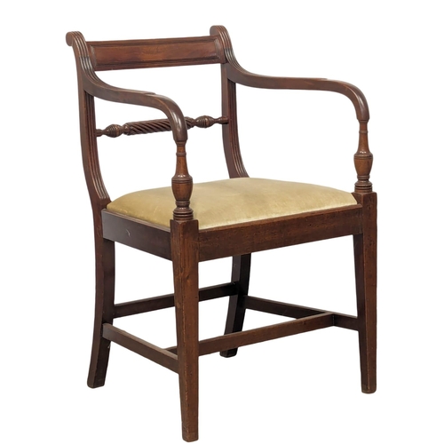 952 - A set of 3 Regency mahogany chairs. Circa 1810/1820