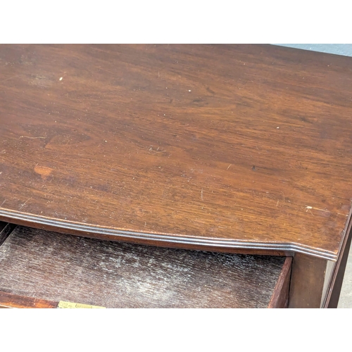 1027 - A Late 19th Century Georgian style mahogany side table. Circa 1850-1880. 110.5x57.5x77.5cm