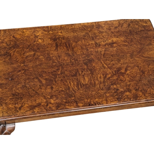 1044 - An early 20th Century Burr walnut side table in the George I style, 70cm x 44cm x 65cm