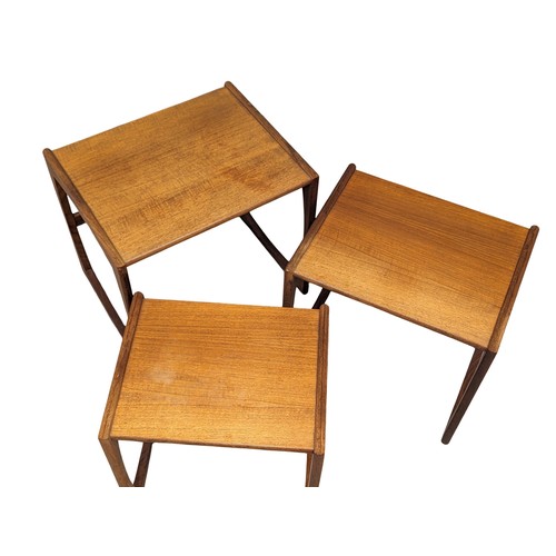 1054 - A G-Plan Quadrille Mid Century teak nest of tables.