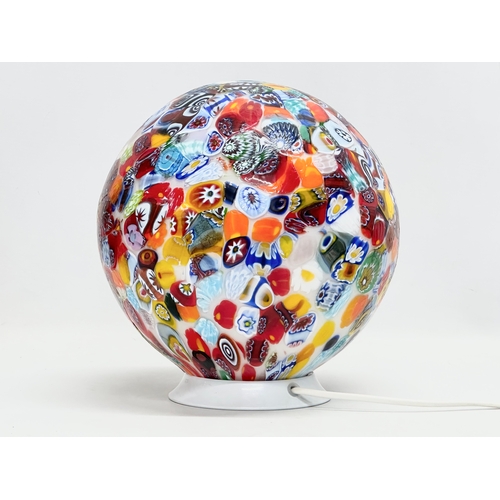 7 - A Venetian Murano Millefiori table lamp. 24x25cm