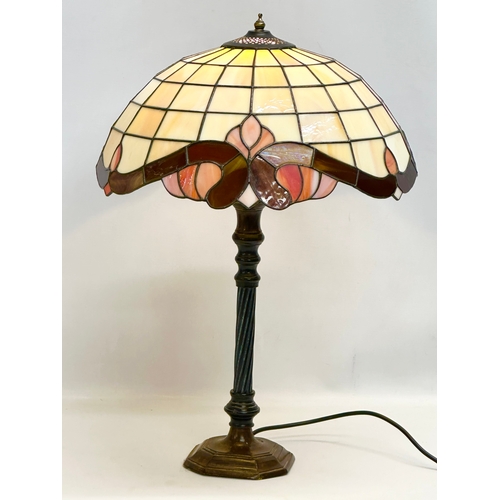 78 - A large Tiffany style table lamp. 41x60cm