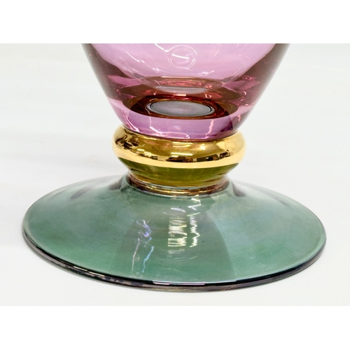 83 - A large Polish art glass vase designed by Wszewlod Sarnecki for Krosno Glassworks. 28cm