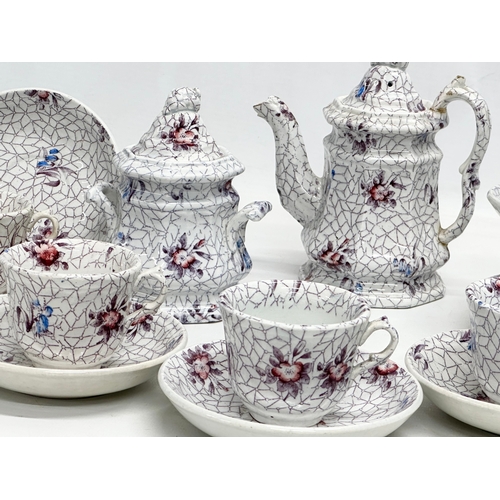 95 - A rare Early 19th Century ‘Rose & Bell’ coffee service.