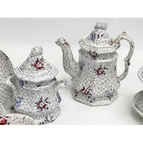 95 - A rare Early 19th Century ‘Rose & Bell’ coffee service.