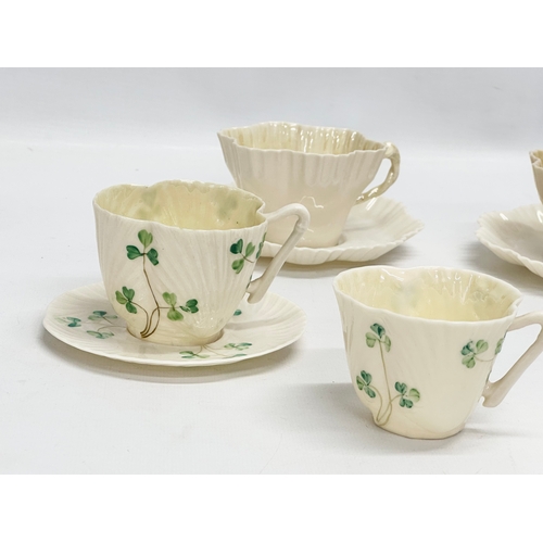 144 - A collection of 2nd and 3rd period Belleek Pottery.