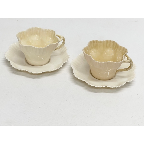 144 - A collection of 2nd and 3rd period Belleek Pottery.