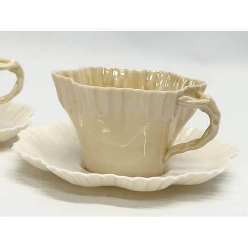 144 - A collection of 2nd and 3rd period Belleek Pottery.