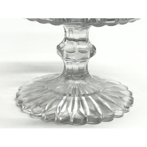 145 - A Late 19th Century Molineaux, Webb and Co pressed glass ‘Sugar Squares’ comport sweet dish. 15x14cm... 